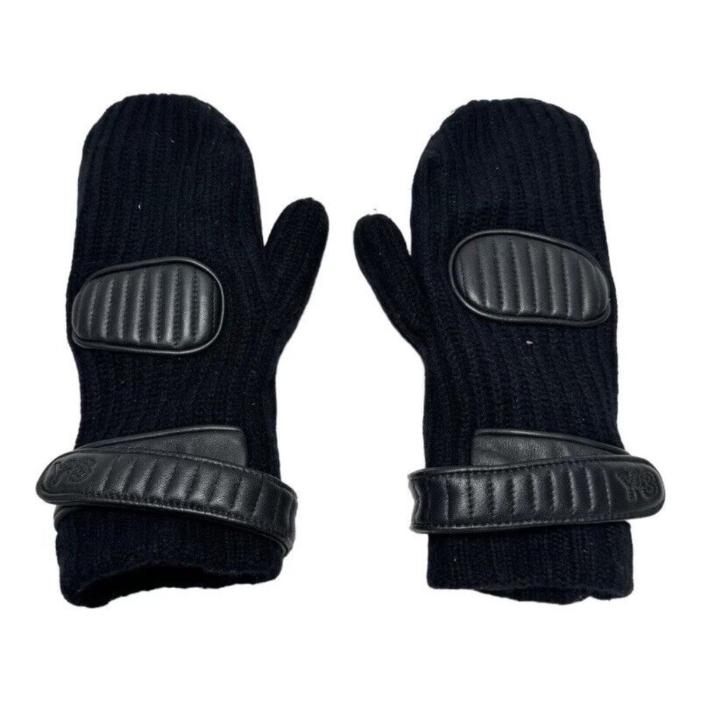 Y-3 YOHJI YAMAMOTO x ADIDAS CH3 BLACK LOGO UNISEX MITTENS GLOVES Size XL